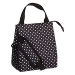 Sport si Outdoor - Camping - Bucatarie de camping - Cutii si genti frigorifice - Geanta izoterma cu fermoar, Capaccitate 8L, 21x16x24cm, Neagra cu Buline Albe - Infinity.ro
