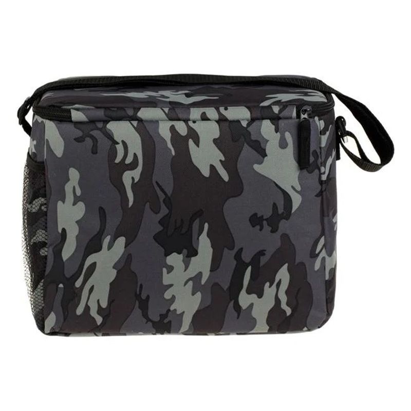 Sport si Outdoor - Camping - Bucatarie de camping - Cutii si genti frigorifice - Geanta Izoterma pentru alimente, Capacitate 16L, 31x21x25cm, Gri Camuflaj - Infinity.ro