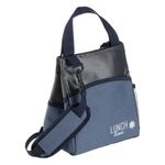 Sport si Outdoor - Camping - Bucatarie de camping - Cutii si genti frigorifice - Geanta Izoterma cu Fermoar, Capacitate 8L, 22x15x25cm, Blue Jean Antracit - Infinity.ro