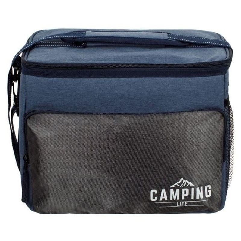 Sport si Outdoor - Camping - Bucatarie de camping - Cutii si genti frigorifice - Geanta izoterma pentru alimente, Capacitate 12L, Dimensiune 30x18x24cm, Blue Jeans Antracit - Infinity.ro