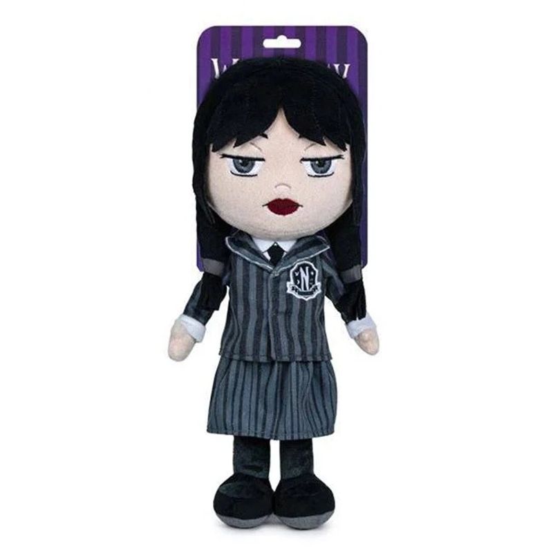 Jucarii, Copii si Bebe - Jucarii si jocuri - Papusi si accesorii - Papusi - Papusa de Plus Wednesday 25cm - Giochi Preziosi - Infinity.ro