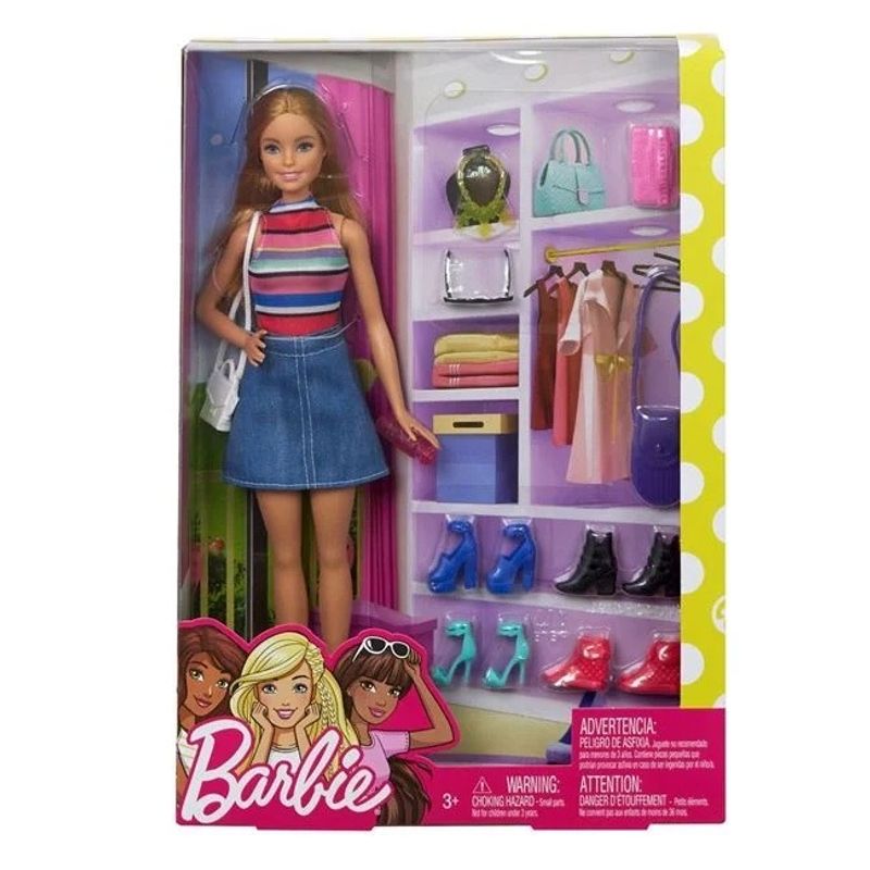 Jucarii, Copii si Bebe - Jucarii si jocuri - Papusi si accesorii - Papusi - Papusa barbie cu accesorii La Moda - Mattel - Infinity.ro