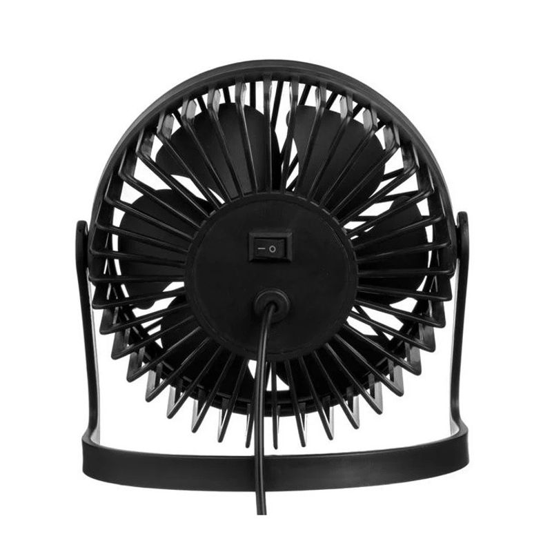 Electronice si Electrocasnice - Climatizare si sisteme de incalzire - Aparate racire aer - Ventilatoare - Ventilator de masa cu incarcare USB, Dimensiune 14x11x15cm, Negru - Infinity.ro