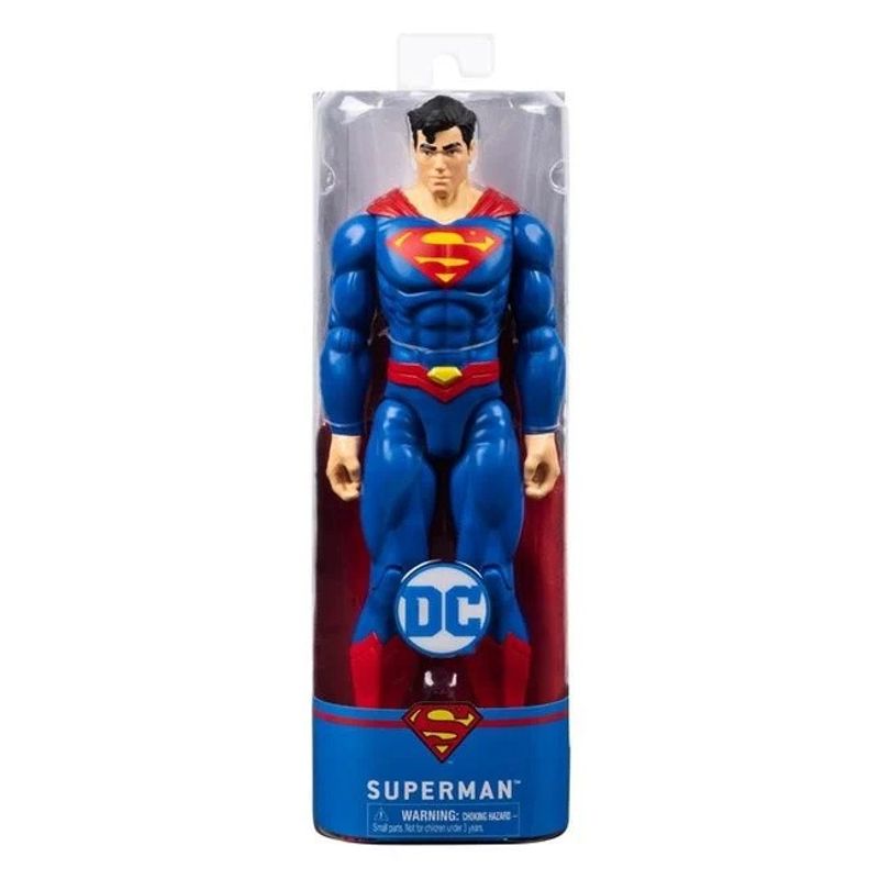 Jucarii, Copii si Bebe - Jucarii si jocuri - Figurine - Figurina Superman, cu detalii realiste si capa textila, dimensiune 30cm - Infinity.ro