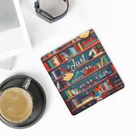 Laptop, Telefoane si Tablete - Ebook reader si accesorii - Accesorii eBook Reader - Husa Kwmobile pentru Amazon Kindle Scribe (2022, 2024), inchidere magnetica, Sleep/Wake, piele ecologica, multicolor - Infinity.ro