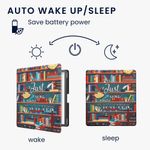 Laptop, Telefoane si Tablete - Ebook reader si accesorii - Accesorii eBook Reader - Husa Kwmobile pentru Amazon Kindle Scribe (2022, 2024), inchidere magnetica, Sleep/Wake, piele ecologica, multicolor - Infinity.ro
