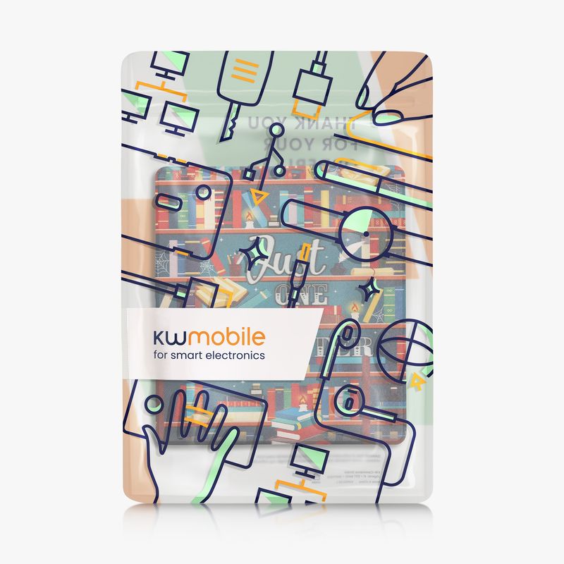Laptop, Telefoane si Tablete - Ebook reader si accesorii - Accesorii eBook Reader - Husa Kwmobile pentru Amazon Kindle Scribe (2022, 2024), inchidere magnetica, Sleep/Wake, piele ecologica, multicolor - Infinity.ro