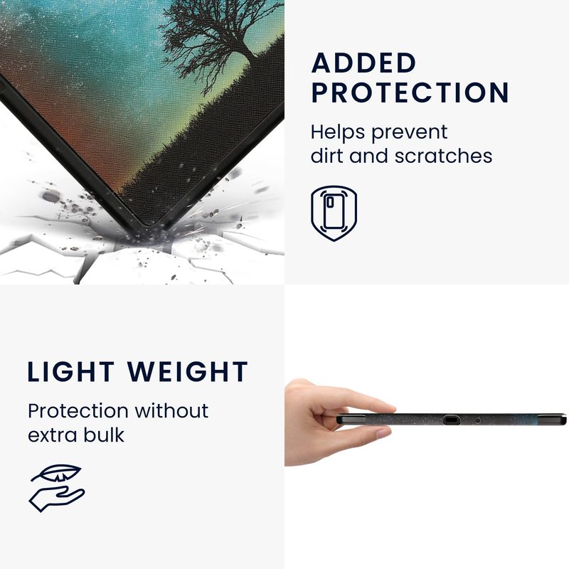 Laptop, Telefoane si Tablete - Ebook reader si accesorii - Accesorii eBook Reader - Husa eBook Reader Kwmobile pentru Amazon Kindle Scribe (2022, 2024), inchidere magnetica, piele ecologica, multicolor - Infinity.ro