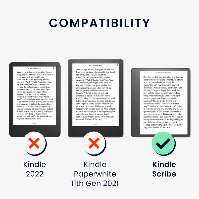Laptop, Telefoane si Tablete - Ebook reader si accesorii - Accesorii eBook Reader - Husa eBook Reader Kwmobile pentru Amazon Kindle Scribe (2022, 2024), inchidere magnetica, piele ecologica, multicolor - Infinity.ro