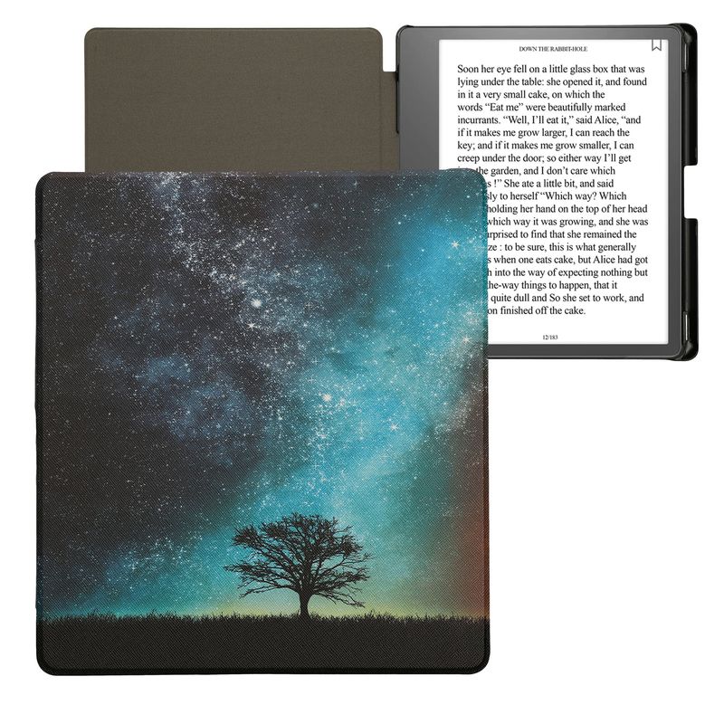 Laptop, Telefoane si Tablete - Ebook reader si accesorii - Accesorii eBook Reader - Husa eBook Reader Kwmobile pentru Amazon Kindle Scribe (2022, 2024), inchidere magnetica, piele ecologica, multicolor - Infinity.ro
