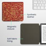 Laptop, Telefoane si Tablete - Ebook reader si accesorii - Accesorii eBook Reader - Husa eBook Reader Kwmobile pentru Kobo Libra Colour, inchidere magnetica, design poveste, piele ecologica, multicolor - Infinity.ro