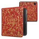 Laptop, Telefoane si Tablete - Ebook reader si accesorii - Accesorii eBook Reader - Husa eBook Reader Kwmobile pentru Kobo Libra Colour, inchidere magnetica, design poveste, piele ecologica, multicolor - Infinity.ro