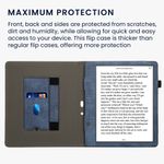 Laptop, Telefoane si Tablete - Ebook reader si accesorii - Accesorii eBook Reader - Husa eBook Kwmobile pentru Amazon Kindle Scribe (2022, 2024), inchidere magnetica, stand, piele eco, albastru, gri - Infinity.ro
