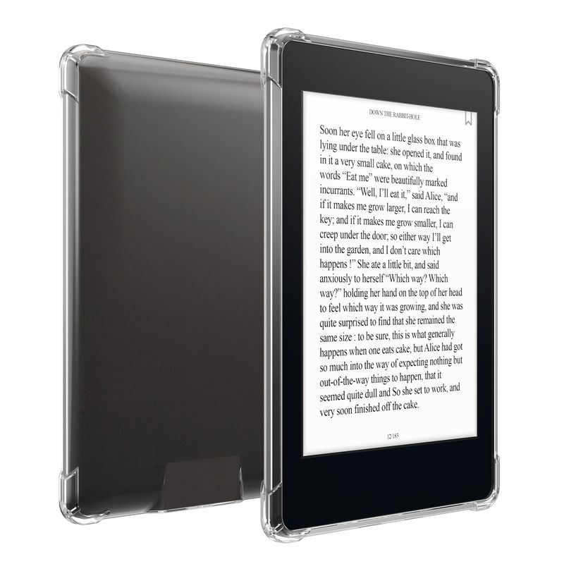 Laptop, Telefoane si Tablete - Ebook reader si accesorii - Accesorii eBook Reader - Husa Kwmobile pentru Amazon Kindle Paperwhite 1, 2, 3 (2012-2017), antisoc, antizgarieturi, TPU, transparent - Infinity.ro
