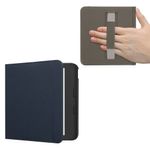 Laptop, Telefoane si Tablete - Ebook reader si accesorii - Accesorii eBook Reader - Husa eBook Reader Kwmobile pentru Kobo Libra Colour, inchidere magnetica, curea de mana, piele ecologica, albastru - Infinity.ro