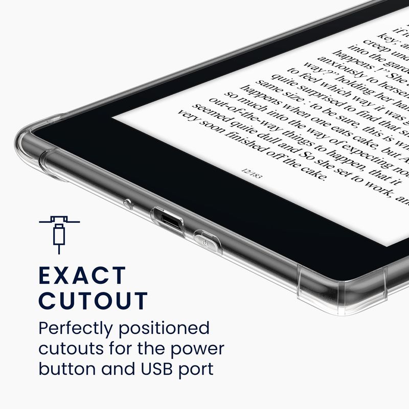Laptop, Telefoane si Tablete - Ebook reader si accesorii - Accesorii eBook Reader - Husa Kwmobile pentru Amazon Kindle Paperwhite 12 (2024), Colorsoft, antisoc, antizgarieturi, TPU, transparent - Infinity.ro