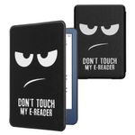 Laptop, Telefoane si Tablete - Ebook reader si accesorii - Accesorii eBook Reader - Husa Kwmobile pentru Amazon Kindle 11 (2022), Kindle 11 (2024), inchidere magnetica, Sleep/Wake, piele eco, alb, negru - Infinity.ro