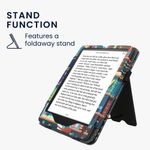 Laptop, Telefoane si Tablete - Ebook reader si accesorii - Accesorii eBook Reader - Husa Kwmobile pentru Amazon Kindle Paperwhite 12 (2024), Colorsoft, design motto, stand, piele eco, multicolor - Infinity.ro