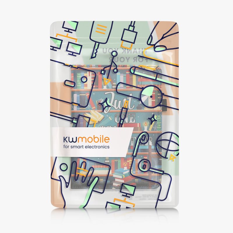 Laptop, Telefoane si Tablete - Ebook reader si accesorii - Accesorii eBook Reader - Husa Kwmobile pentru Amazon Kindle Paperwhite 12 (2024), Colorsoft, design motto, stand, piele eco, multicolor - Infinity.ro