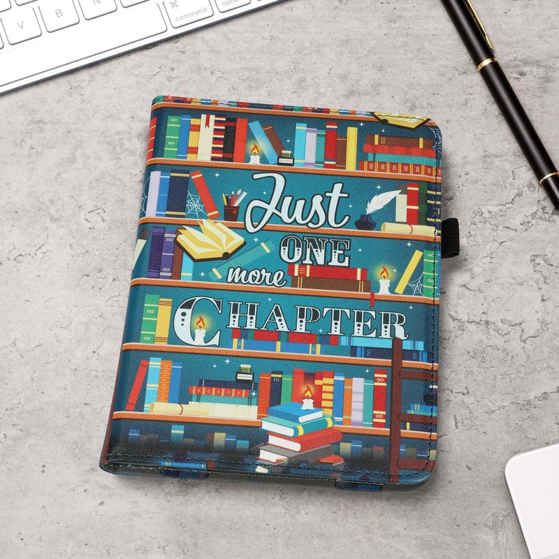 Laptop, Telefoane si Tablete - Ebook reader si accesorii - Accesorii eBook Reader - Husa Kwmobile pentru Amazon Kindle Paperwhite 12 (2024), Colorsoft, design motto, stand, piele eco, multicolor - Infinity.ro