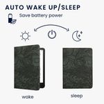 Laptop, Telefoane si Tablete - Ebook reader si accesorii - Accesorii eBook Reader - Husa Kwmobile pentru Amazon Kindle Paperwhite 12 (2024), Colorsoft, inchidere magnetica, Sleep/Wake, piele eco, verde - Infinity.ro