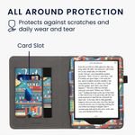 Laptop, Telefoane si Tablete - Ebook reader si accesorii - Accesorii eBook Reader - Husa Kwmobile pentru Amazon Kindle Paperwhite 12 (2024), Colorsoft, design motto, stand, piele eco, multicolor - Infinity.ro