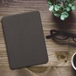 Laptop, Telefoane si Tablete - Ebook reader si accesorii - Accesorii eBook Reader - Husa Kwmobile pentru Amazon Kindle Paperwhite 12 (2024), Colorsoft, inchidere magnetica, antisoc, nailon, gri - Infinity.ro