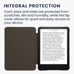 Laptop, Telefoane si Tablete - Ebook reader si accesorii - Accesorii eBook Reader - Husa Kwmobile pentru Amazon Kindle Paperwhite 12 (2024), Colorsoft, inchidere magnetica, antisoc, nailon, rosu - Infinity.ro