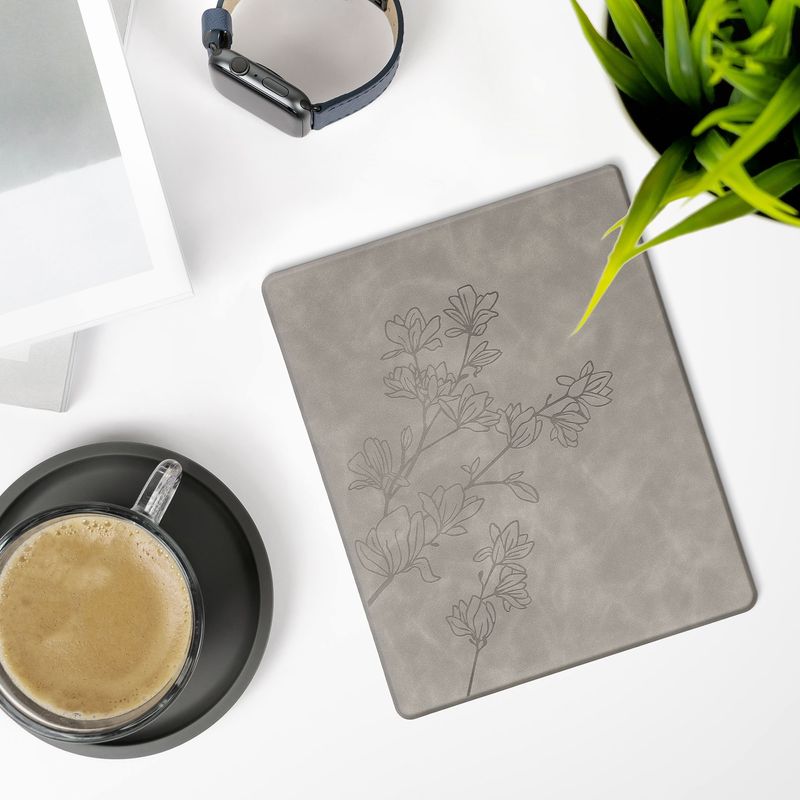 Laptop, Telefoane si Tablete - Ebook reader si accesorii - Accesorii eBook Reader - Husa Kwmobile pentru Amazon Kindle Scribe 3rd Gen, 11 inch (2025), inchidere magnetica, antisoc, piele eco, gri - Infinity.ro