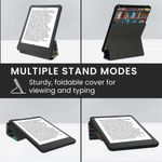 Laptop, Telefoane si Tablete - Ebook reader si accesorii - Accesorii eBook Reader - Husa Kwmobile pentru Amazon Kindle Paperwhite 12 (2024), Colorsoft, Sleep/Wake, stand, piele eco, multicolor - Infinity.ro