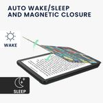 Laptop, Telefoane si Tablete - Ebook reader si accesorii - Accesorii eBook Reader - Husa Kwmobile pentru Amazon Kindle Paperwhite 12 (2024), Colorsoft, Sleep/Wake, stand, piele eco, multicolor - Infinity.ro