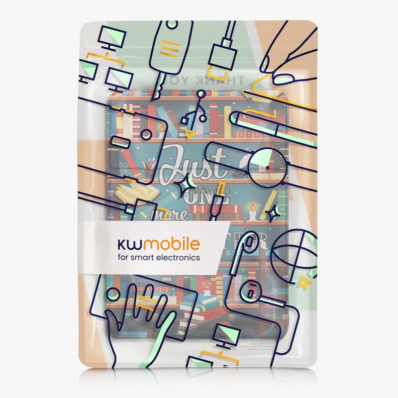 Laptop, Telefoane si Tablete - Ebook reader si accesorii - Accesorii eBook Reader - Husa Kwmobile pentru Amazon Kindle Paperwhite 12 (2024), Colorsoft, Sleep/Wake, stand, piele eco, multicolor - Infinity.ro
