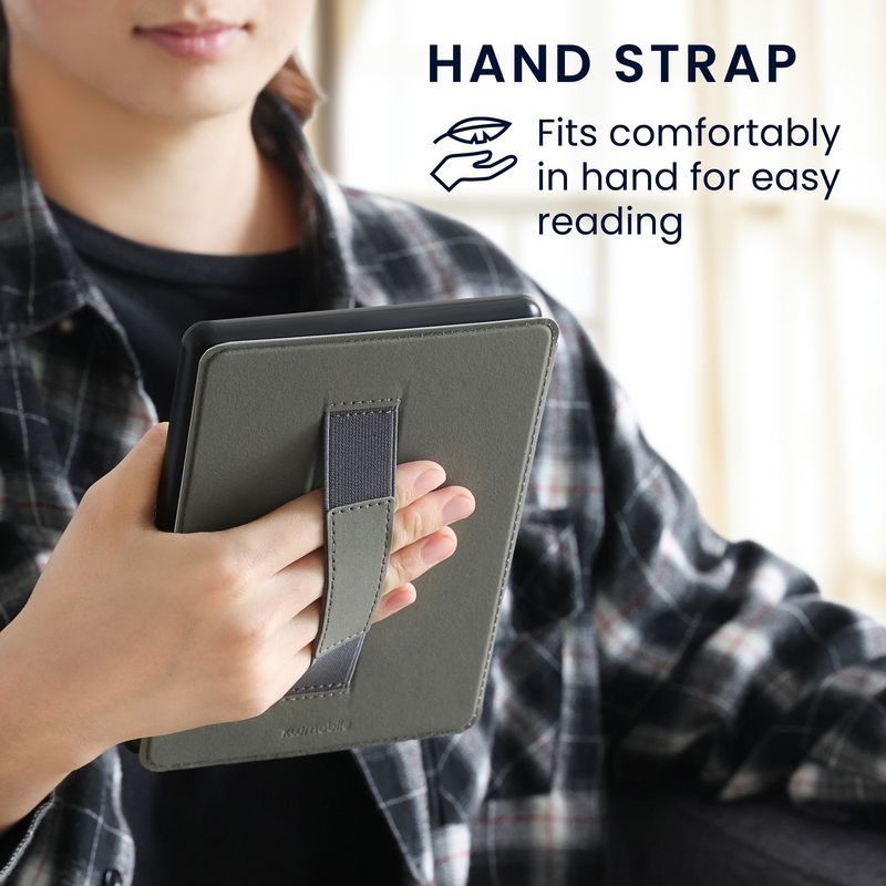 Laptop, Telefoane si Tablete - Ebook reader si accesorii - Accesorii eBook Reader - Husa Kwmobile pentru Amazon Kindle Paperwhite 12 (2024), Colorsoft, inchidere magnetica, Sleep/Wake, piele eco, automata - Infinity.ro