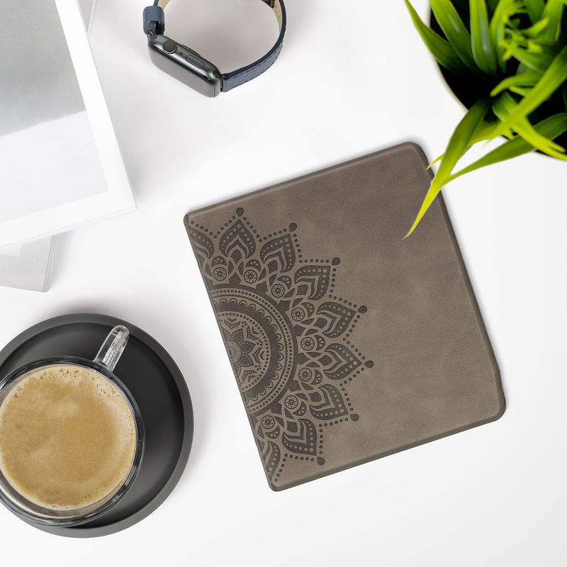 Laptop, Telefoane si Tablete - Ebook reader si accesorii - Accesorii eBook Reader - Husa Kwmobile pentru PocketBook Era, Era Color, inchidere magnetica, functie Sleep/Wake, piele ecologica, gri - Infinity.ro