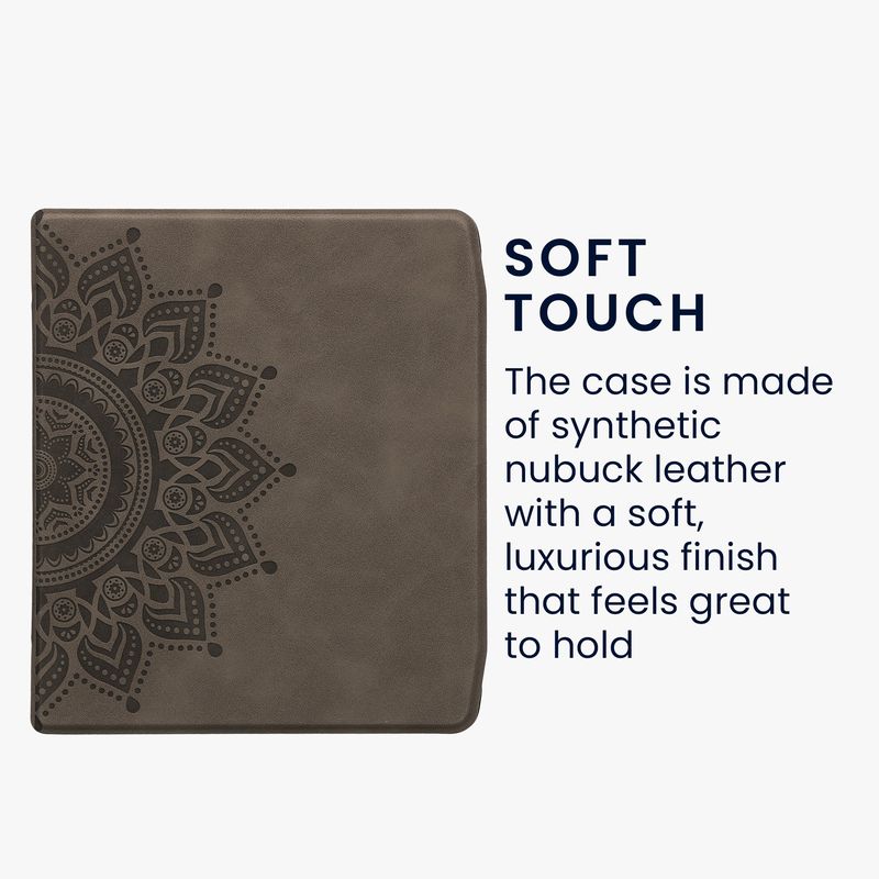 Laptop, Telefoane si Tablete - Ebook reader si accesorii - Accesorii eBook Reader - Husa Kwmobile pentru PocketBook Era, Era Color, inchidere magnetica, functie Sleep/Wake, piele ecologica, gri - Infinity.ro