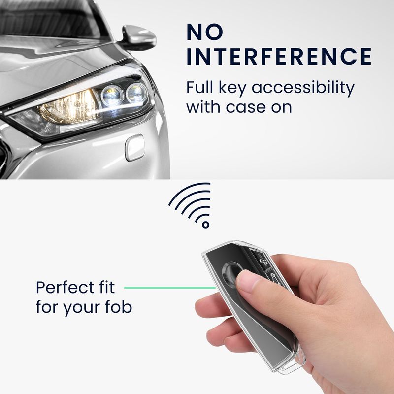 Auto si Moto - Electronice auto - Accesorii electronice auto - Husa cheie auto Kwmobile pentru BMW X7/X7 xDrive40d 2023/223i M Sport Active Tourer, TPU, transparent - Infinity.ro
