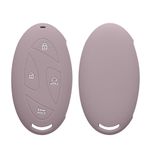 Auto si Moto - Electronice auto - Accesorii electronice auto - Husa cheie auto Kwmobile pentru Hyundai Grandeur GN7 Ioniq 6 Kona EV 2023 (Doar Keyless Go.), anti-alunecare, TPU, mov - Infinity.ro