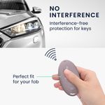 Auto si Moto - Electronice auto - Accesorii electronice auto - Husa cheie auto Kwmobile pentru Hyundai Grandeur GN7 Ioniq 6 Kona EV 2023 (Doar Keyless Go.), anti-alunecare, TPU, mov - Infinity.ro