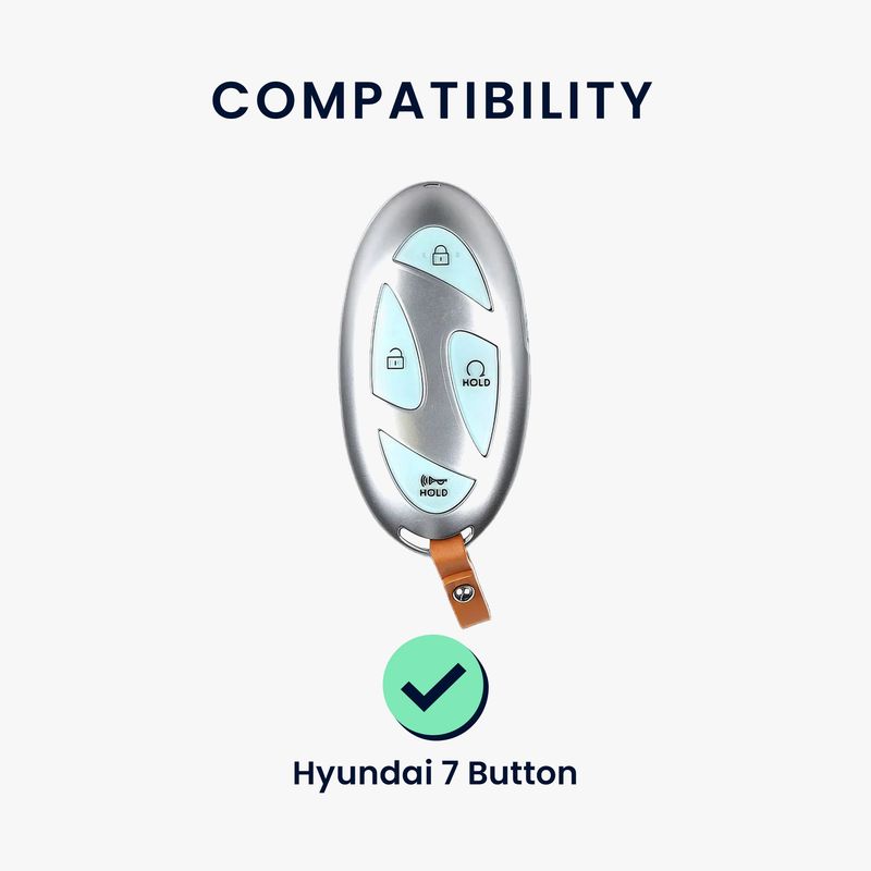 Auto si Moto - Electronice auto - Accesorii electronice auto - Husa cheie auto Kwmobile pentru Hyundai Grandeur GN7 Ioniq 6 Kona EV 2023 (Doar Keyless Go.), anti-alunecare, TPU, mov - Infinity.ro