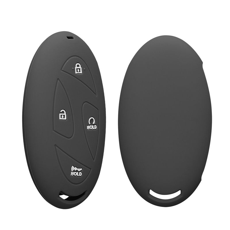 Auto si Moto - Electronice auto - Accesorii electronice auto - Husa cheie auto Kwmobile pentru Hyundai Grandeur GN7 Ioniq 6 Kona EV 2023 (Doar Keyless Go.), anti-alunecare, TPU, gri - Infinity.ro