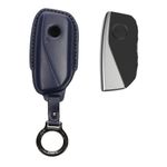 Auto si Moto - Electronice auto - Accesorii electronice auto - Husa cheie auto Kwmobile pentru BMW X7/X7 xDrive40d 2023/223i M Sport Active Tourer, piele naturala, albastru - Infinity.ro