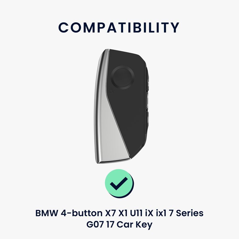 Auto si Moto - Electronice auto - Accesorii electronice auto - Husa cheie auto Kwmobile pentru BMW X7/X7 xDrive40d 2023/223i M Sport Active Tourer, piele naturala, albastru - Infinity.ro
