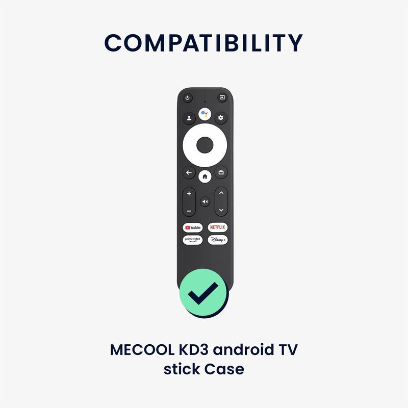TV, Audio-Video si Foto - Accesorii TV si audio - Accesorii TV - Husa telecomanda Kwmobile pentru MECOOL KD3 Android TV Stick, anti-alunecare, silicon, negru - Infinity.ro