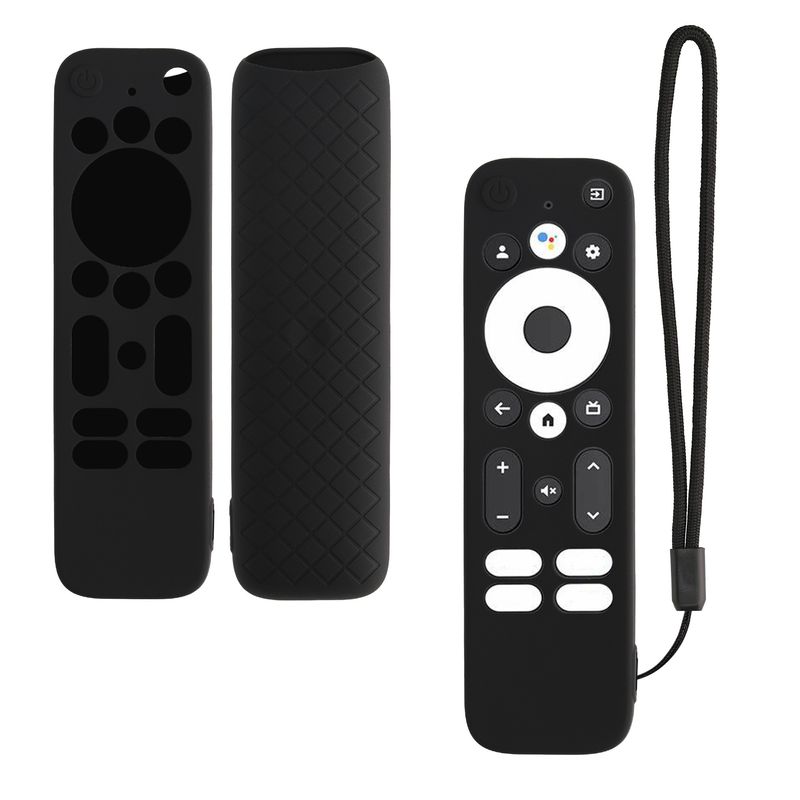 TV, Audio-Video si Foto - Accesorii TV si audio - Accesorii TV - Husa telecomanda Kwmobile pentru MECOOL KD3 Android TV Stick, anti-alunecare, silicon, negru - Infinity.ro
