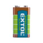 Casa si Gradina - Electrice - Accesorii electrice - Baterii, acumulatori si incarcatoare - Baterie alcalina, Extol, 9V, 42016, 9V, carcasa metalica, 6LR61 - Infinity.ro