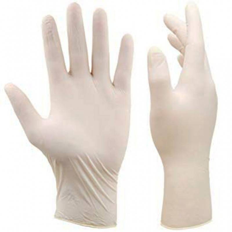 Casa si Gradina - Constructii - Echipamente de lucru - Manusi protectia muncii - Set 100 bucati manusi de protectie, de unica folosinta Mercator, Latex, Alb M - Infinity.ro