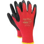 Casa si Gradina - Constructii - Echipamente de lucru - Manusi protectia muncii - OX-DRAGOS Manusi de protectie acoperite cu cauciuc- set 12 buc 10 Rosu - Infinity.ro