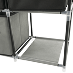 Casa si Gradina - Mobilier - Comode si corpuri - Comode - Comoda cu sertare din material textil, negru/maro/gri, CAMILO TYP 2 - Infinity.ro