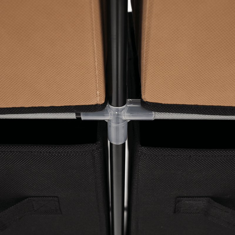 Casa si Gradina - Mobilier - Comode si corpuri - Comode - Comoda cu sertare din material textil, negru/maro/gri, CAMILO TYP 2 - Infinity.ro
