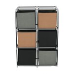 Casa si Gradina - Mobilier - Comode si corpuri - Comode - Comoda cu sertare din material textil, negru/maro/gri, CAMILO TYP 2 - Infinity.ro